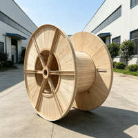 Emballages en bois pour câbles à fibres optiques, écologiques, recyclables et réutilisables pour les télécommunications