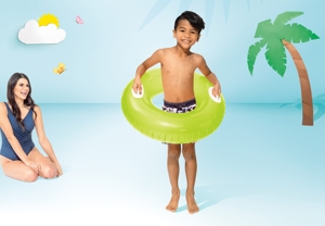 Bouée de natation adulte confortable en PVC <span class=keywords><strong>INTEX</strong></span> 59258 avec poignée colorée surdimensionnée, bouée épaissie pour enfant, design simple - Product Image 6