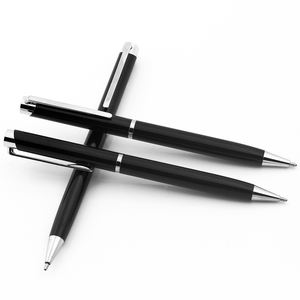 ปากกาลูกลื่นโลหะแบบหมุน สีดำ ขนาด 1.0 มม. สไตล์สปอร์ต พร้อมไส้ปากกา Parker แบบเติมได้  รับทำโลโก้ตามสั่ง หมึกสีน้ำเงิน/ดำ บรรจุ 50 ด้าม/แพ็ค ขายส่ง - Product Image 3