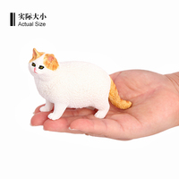 Venta al por mayor sólido PVC simulación estatua modelo Animal figuras gato figuras Animal figuritas Juguetes