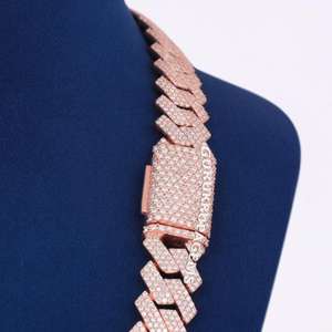 Collar de Lujo Minimalista con Cadena Fina de Plata de Ley 925 y Diamante Cultivado en Laboratorio para Mujer, Regalo de Boda, Joyería de Moda - Product Image 4