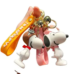 2024 Hot Sell Super Cute Snoopy Keychain Men's And Women's Bags Pendant Creative Cartoon Decoration Gift Wholesale