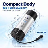 Système de purification d'eau compact 158 mm 24 V 160 mW 270-280 nm, traitement de l'eau, 7 LPM, machine à eau chaude instantanée, purificateur d'eau UVC LED