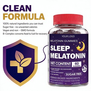 Gomitas de Melatonina Natural OEM, Fórmula Vegana Sin Azúcar para Calmar <span class=keywords><strong>la</strong></span> <span class=keywords><strong>Mente</strong></span>, Relajar el Cuerpo y Promover un Sueño Reparador - Product Image 3