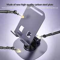 Support de téléphone rotatif Portable à 360 degrés et support de tablette support de téléphone portable pliable à Angle réglable pour une utilisation au bureau
