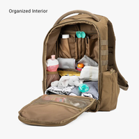 Perfekte Vatertasche Wickelrucksack für Männer Papa-Tasche mit Wickelunterlage und Kinderwagen-Organizer