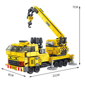 Panlos 571pcs 12 trong 1 kỹ thuật mô hình cần cẩu đồ chơi nhựa khối thiết lập tự làm cần cẩu Bộ Giáo dục gạch cho trẻ em - Product Image 6