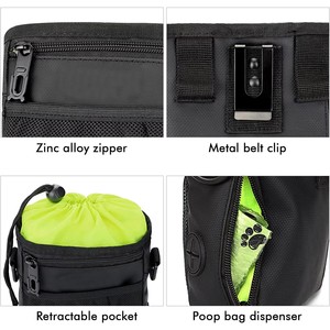 Bolsa para Premios de Perro, Bolsa para Premios con Dispensador de Bolsas para Excrementos para <span class=keywords><strong>el</strong></span> Entrenamiento de Mascotas y para Transportar Juguetes y Premios para Mascotas - 3 Formas de Usar - Product Image 2
