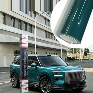 Pellicola Vinilica PET per Wrapping <span class=keywords><strong>Auto</strong></span>, Colore Verde Infernale Lucido, Rotolo di Pellicola Vinilica Verde per <span class=keywords><strong>Auto</strong></span> - Product Image 1