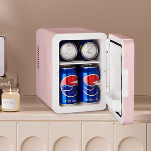 Portable voiture <span class=keywords><strong>réfrigérateur</strong></span> 4L Mini miroir LED <span class=keywords><strong>réfrigérateur</strong></span> maquillage cosmétiques <span class=keywords><strong>réfrigérateur</strong></span> refroidissement plus chaud - Product Image 4