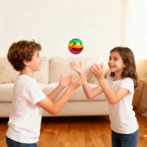 ลูกบอลสีรุ้งสำหรับเด็กขนาด20ซม. ลูกบอลเป่าลมรูปใบหน้าสำหรับกลางแจ้งสระว่ายน้ำรูปเมฆลูกบอลสี - Product Image 3