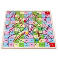 Jeu de société en bois multifonctionnel 2-en-1 : Échecs volants, Dames, Échecs à cinq doigts, Échecs de combat animalier pour la petite enfance