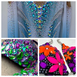 Perles en vrac de qualité K9 OLeeya, strass en cristal AB à coudre, pierres en verre sans plomb à dos plat pour accessoires de couture - Product Image 6