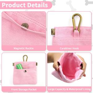 Échantillon gratuit Distributeur de nourriture pour l'entraînement des animaux de compagnie Clip de ceinture Nourriture de qualité alimentaire en silicone Pochette à friandises Fermeture magnétique Sans BPA Pochette à friandises pour chien - Product Image 4