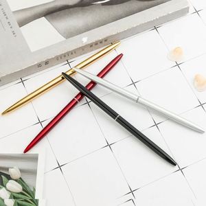 Stylo bille métallique fin et minimaliste, sans clip, pour hôtel et bureau, logo personnalisé, 8 couleurs, vente en gros - Product Image 6