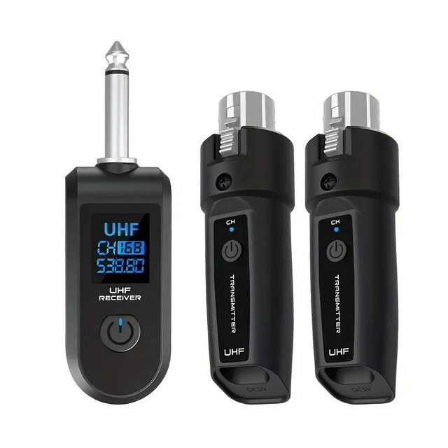 Wired to Wireless Microphone Transmitter Receiver for Dynamic Mic