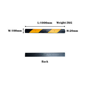 ทางลาดยางกันกระแทกแรงสูง ปุ่มชะลอความเร็วยาง ติดตั้งง่ายเพื่อความปลอดภัยบนท้องถนน - Product Image 2