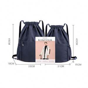 Wholesale Polyester <b>Drawstring</b> <b>Backpack</b> for Unisex Outdoor Enthusiasts-Ideal for Swimming Basketball Football All Gym Activities - Product Image 5