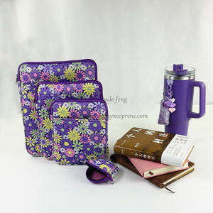 Tampa personalizada do portátil com zíper Neoprene Book Sleeve com bolsa frontal - Product Image 1