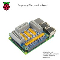Carte d'extension multifonctionnelle GPIO pour Raspberry Pi 4ème génération B/3B+, carte d'extension d'adaptateur de port IO pour Raspberry Pi
