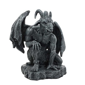 LE GARDIEN SABBATIQUE CHÈVRE AILÉE JARDIN GARGOUILLE STATUES FIGURINE RÉSINE Artisanat et Cadeaux - Product Image 1