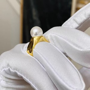 10570 DIY Pearl <b>Accessories</b> S925 Silver Ring Empty <b>Snake</b> Bone Knot Ring Holder 7-9mm Round Silver Jewelry Findings Size 6mm - Product Image 2