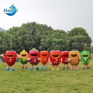 Contenedor de Basura Decorativo para Parques de Diversiones con Temática Oceánica, de Fibra de Vidrio, con Diseño de Animales Marinos como Pulpo, Cangrejo y Delfín - Product Image 6