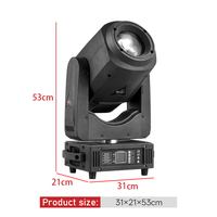 Projecteur de scène mobile B300A Sharpy 3-en-1 à haute luminosité avec faisceau réglable pour spectacles, discothèques, mariages, banquets et KTV
