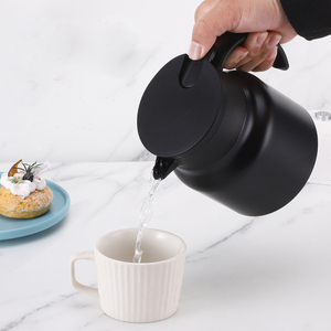 Jarra de café térmica de acero inoxidable de 34oz, termo aislado al vacío, botella de agua para bebidas calientes/frías - Product Image 4