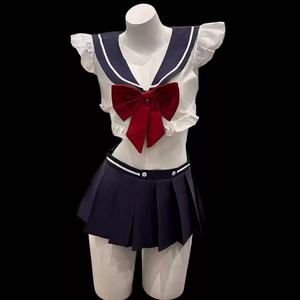 Японское сексуальное белье: костюм матроски, косплей, для медового месяца, в студенческом стиле, мини-юбка, белье JK, женское сексуальное белье, ночная сорочка - Product Image 3