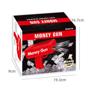 Money Gun Electric Toy 19x8.4x16.5cm Continuous Firing Party Prop for Kids - Product Image 2