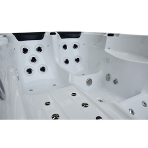 Bain à remous en acrylique durable avec fonction de massage, spa pour la famille, idéal pour les fêtes dans le jardin - Product Image 2