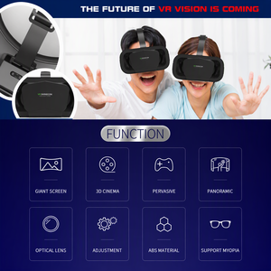 ชุดหูฟัง VR น้ำหนักเบาพิเศษ แว่นตา VR ที่ใช้งานร่วมกันได้หลากหลาย เลนส์เรซินออปติคอลทรงแอสเฟียริกขนาด 40 มม. กล่อง VR สำหรับดูหนังและเล่นเกม - Product Image 2