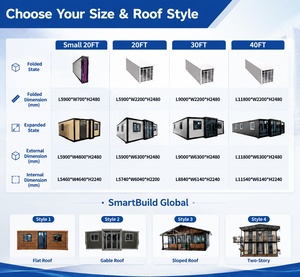 Casa Container Prefabbricata Portatile con Pannello SW a Doppia Ala, Modulare Multiuso, per Dormitori, Uffici e Progetti di Alloggio in Cantiere - Product Image 3