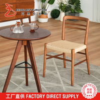 Fabricants de meubles vendent de nombreux fauteuils de salle à manger de style crème simple avec dossier en rotin tressé, chaises de café, chaises d'hôtel