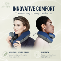 Oreiller de voyage en mousse à mémoire de forme en forme de G, support de tête pour avion, coussin de sommeil portable