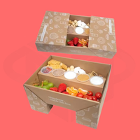 Boîte d'emballage alimentaire à emporter personnalisée, boîte de boulangerie, boîte à snack de rue, conteneur en papier recyclable, votre logo, restauration rapide