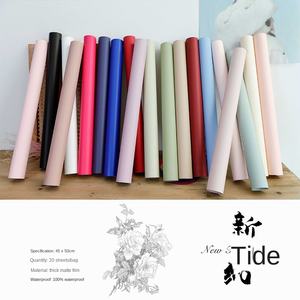 Papier d'emballage artisanal pour fleurs Han Feng 8, en soie épaisse, résine enduite, imperméable, simple face, pour matériaux de floriculture - Product Image 5