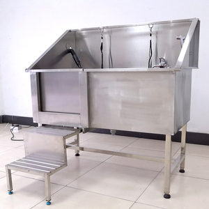 EUR PET Évier de toilettage pour chiens haut de gamme en acier inoxydable 304, 1,2 mm, antirouille, avec sèche-cheveux et repose-pieds pour usage commercial - Product Image 4