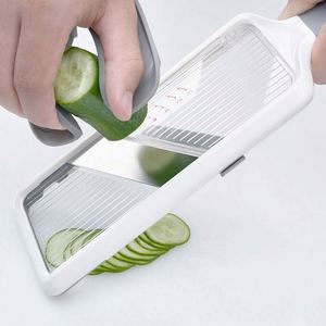Multi-Functional Stainless Steel Blade <b>Vegetable</b> Grater Mandoline Slicer Comfort Grip Adjustable <b>Vegetable</b> Cutter - Product Image 2