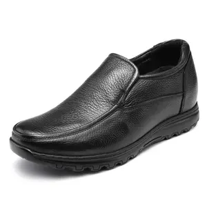 男士休闲意大利时尚设计皮鞋7厘米增高真皮电梯软橡胶春季冬季