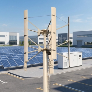 เครื่องกำเนิดไฟฟ้าพลังงานลม FX H-200kw 200กิโลวัตต์ ความเร็วเริ่มต้นต่ำ (2ม./วินาที) สำหรับไฟถนน ใบพัดขนาดเส้นผ่านศูนย์กลาง 10.5 เมตร แรงดันไฟฟ้า 220V/380V/400V - Product Image 3