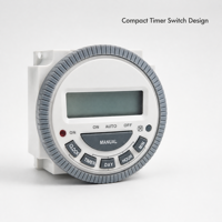 Minuteur numérique programmable hebdomadaire TM619 AC220V 230V 240V avec écran LCD et relais pour le contrôle des appareils électroménagers