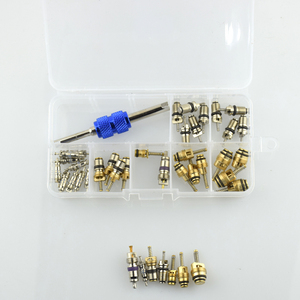 ชุดวาล์วปรับอากาศในรถยนต์ R134 <span class=keywords><strong>R12</strong></span>,อุปกรณ์ตกแต่งรถยนต์40ชิ้นแกนวาล์ว AC & เครื่องมือ - Product Image 5