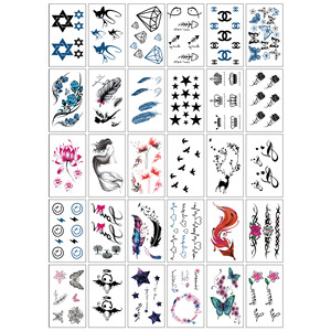 2021 vente en gros petite pâte de <span class=keywords><strong>tatouage</strong></span> hommes et femmes fleurs durables anglais belle doigt visage pâte <span class=keywords><strong>tatouage</strong></span> autocollants personnalisés - Product Image 6