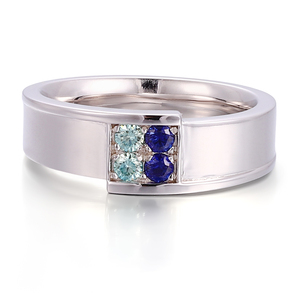 Màu xanh màu phòng thí nghiệm phát triển <span class=keywords><strong>Ruby</strong></span> đá quý Vòng 18K 14k 10k Rắn vàng trắng tùy chỉnh đính hôn đồ trang sức mỹ nhẫn cho phụ nữ người đàn ông - Product Image 2