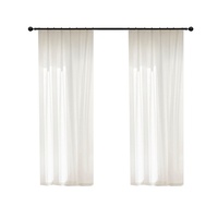 Tissu de rideau transparent filtrant la lumière, offrant l'intimité, protection solaire UV, rideaux thermiques doux, drapés au sol et au plafond, sur mesure, OEM
