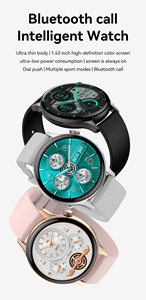 VALDUS 2023 Montre connectée ronde AMOLED HK85 NFC Montre connectée étanche IP68 Appareil portable Montre intelligente tendance - Product Image 2