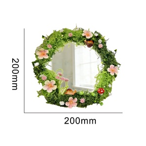 Crea il Tuo Logo Personalizzato, Specchio Cosmetico Irregolare, Decorazione Moderna, Specchio da Parete a Forma di Fiore con Effetto Muschio per Trucco Femminile - Product Image 3