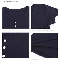 Fabricants de vêtements personnalisé nouvelle mode d'été Simple pull 220G épaule régulière minceur femmes T-shirt à manches courtes